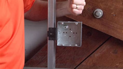 how to mount handy junction box to stud|flush mount box for metal studs.